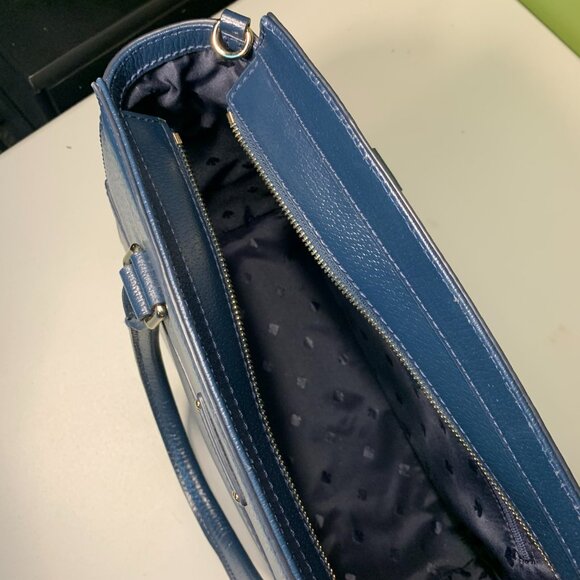 Kate Spade Navy Satchel with crossbody strap NWOT - Picture 8 of 10